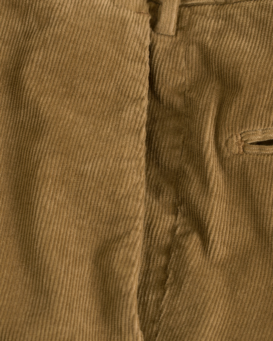 Herr | Byxor | Incotex | Slim Fit Garment Dyed Baby Corduroy Trousers Light Brown