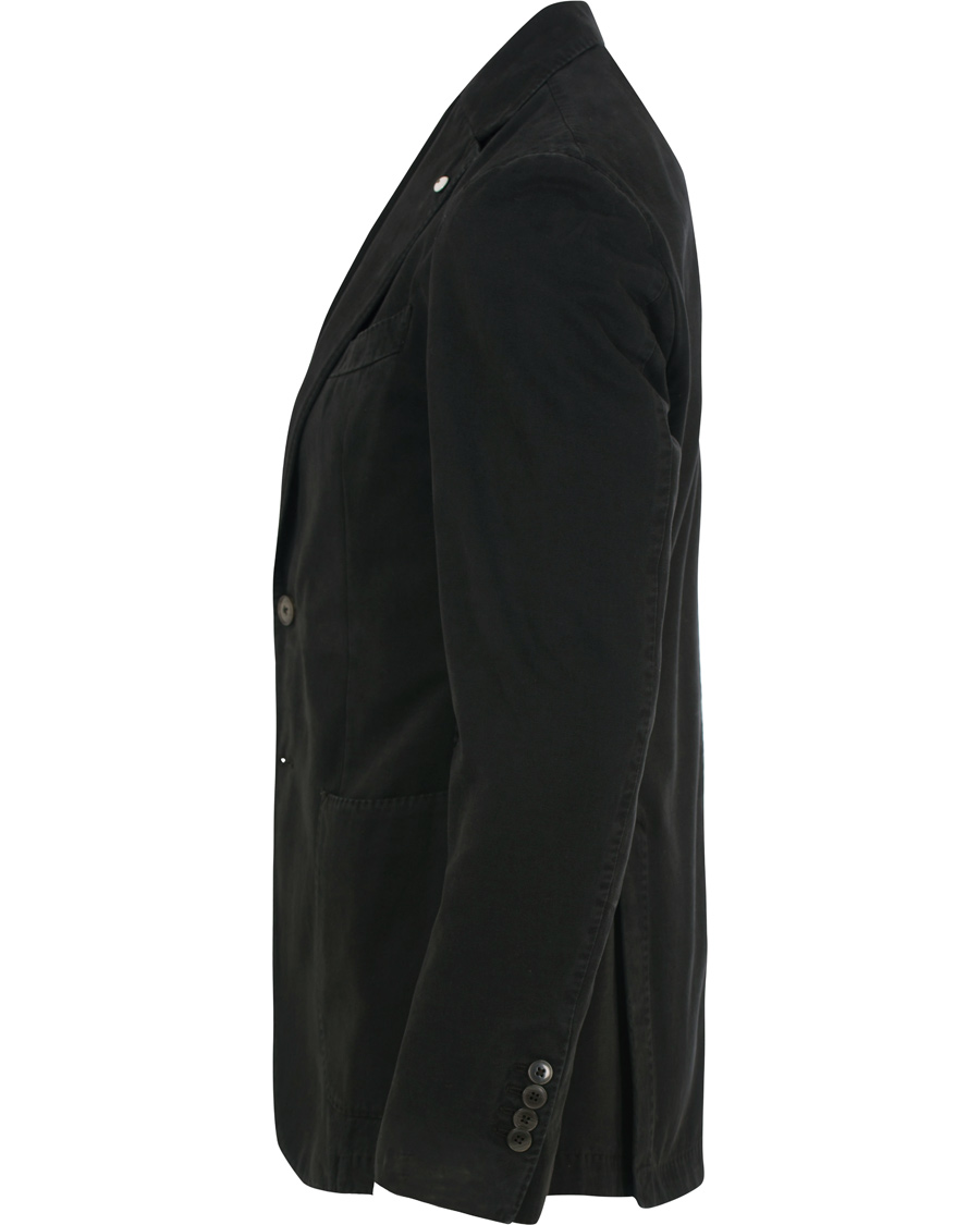 Herr | Kavajer | L.B.M. 1911 | Jack Slim Fit Cotton Blazer Black