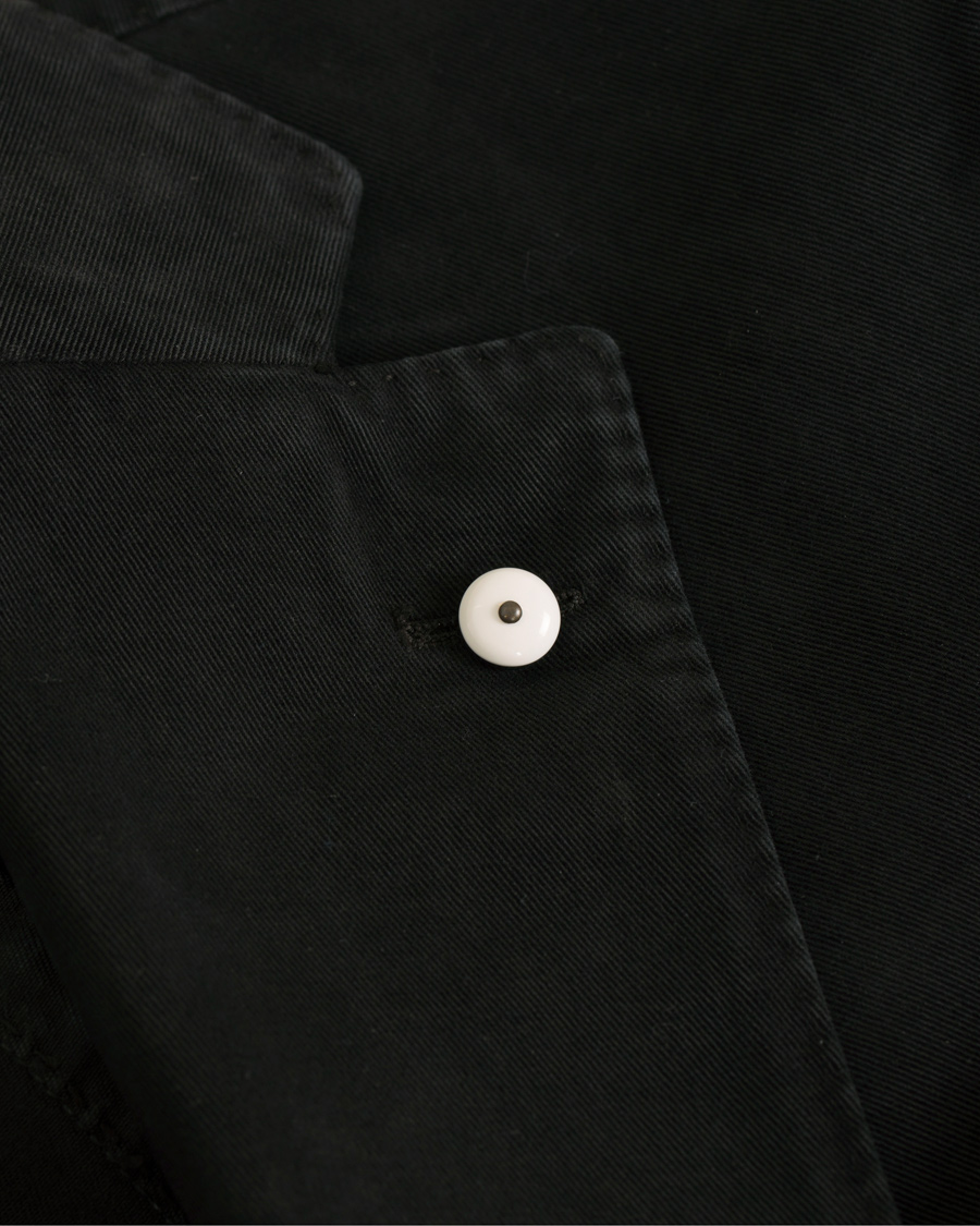 Herr | Kavajer | L.B.M. 1911 | Jack Slim Fit Cotton Blazer Black