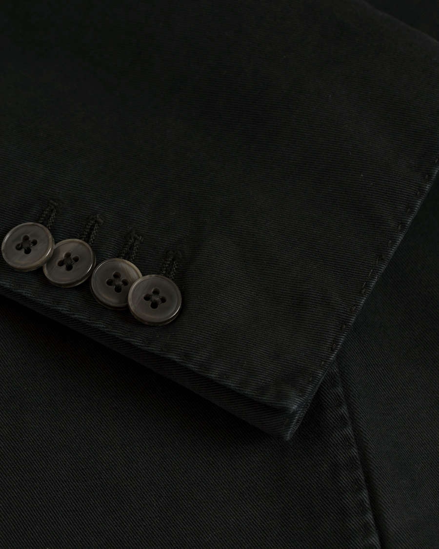 Herr | Kavajer | L.B.M. 1911 | Jack Slim Fit Cotton Blazer Black