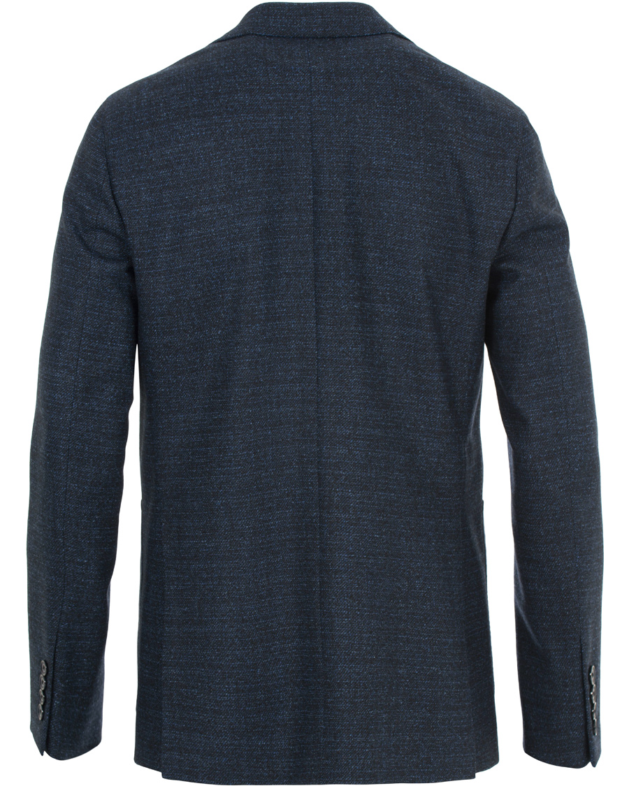 Herr | Kavajer | Caruso | Structured Wool Blazer Navy