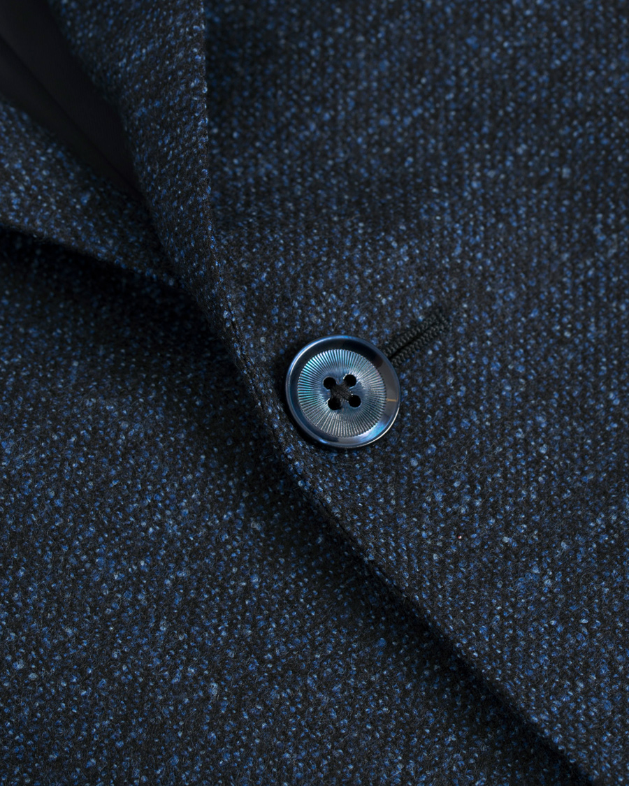 Herr | Kavajer | Caruso | Structured Wool Blazer Navy