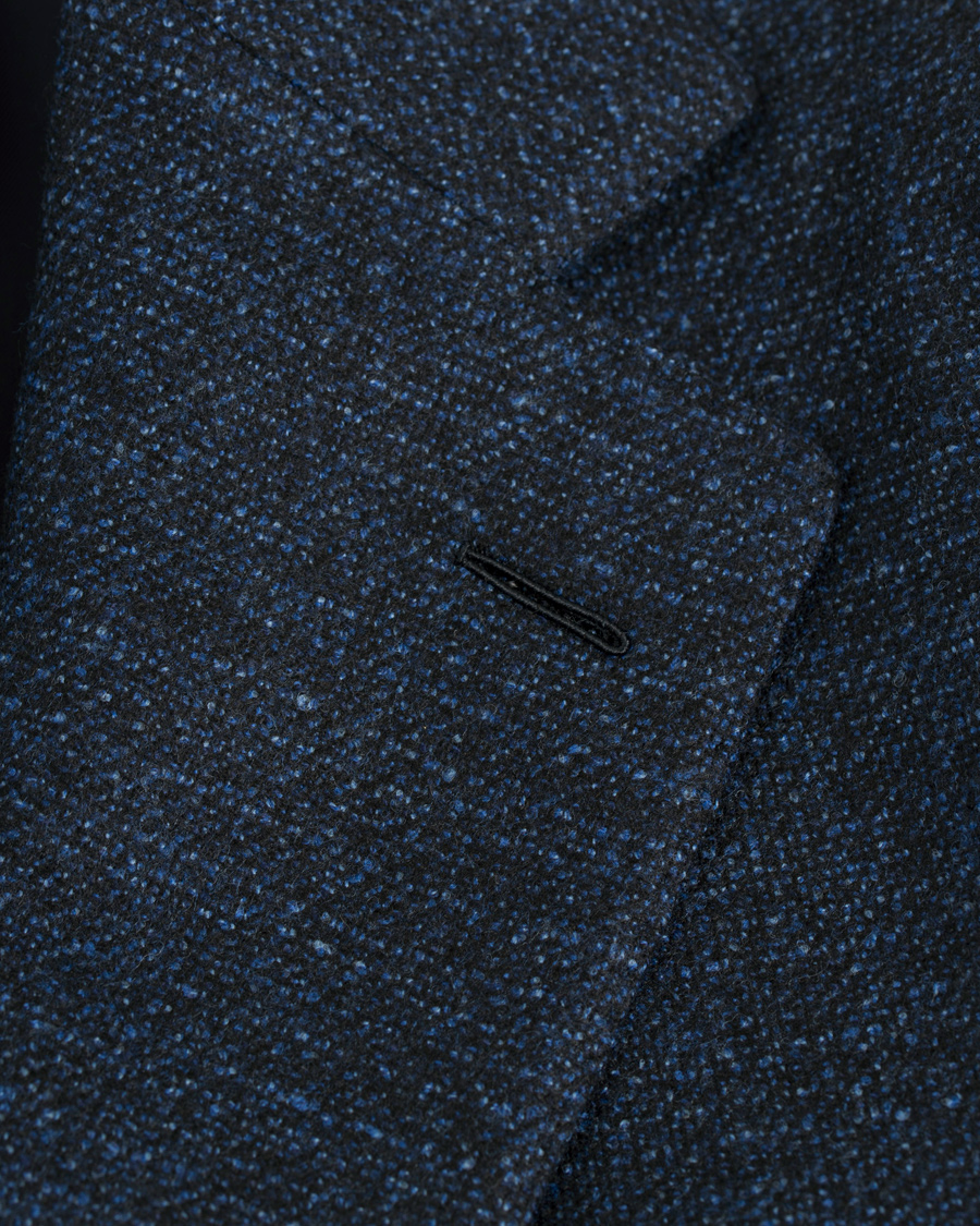 Herr | Kavajer | Caruso | Structured Wool Blazer Navy