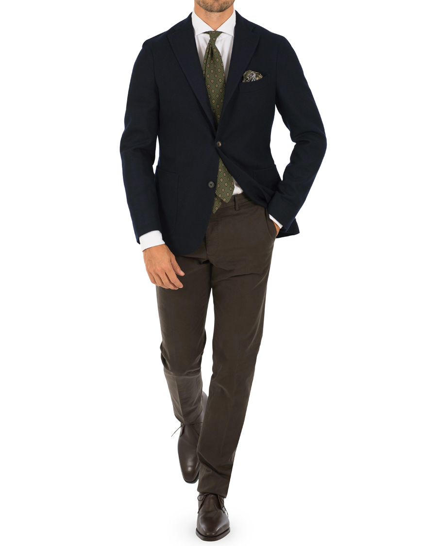 Herr | Kavajer | Boglioli | K Jacket Structured Wool Blazer Navy