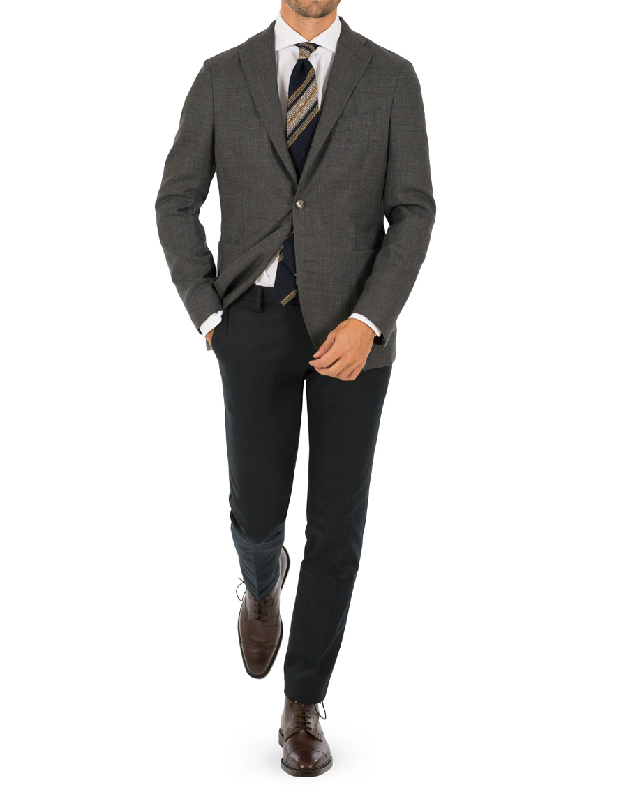 Herr | Kavajer | Boglioli | K Jacket Wool Blazer Dark Grey