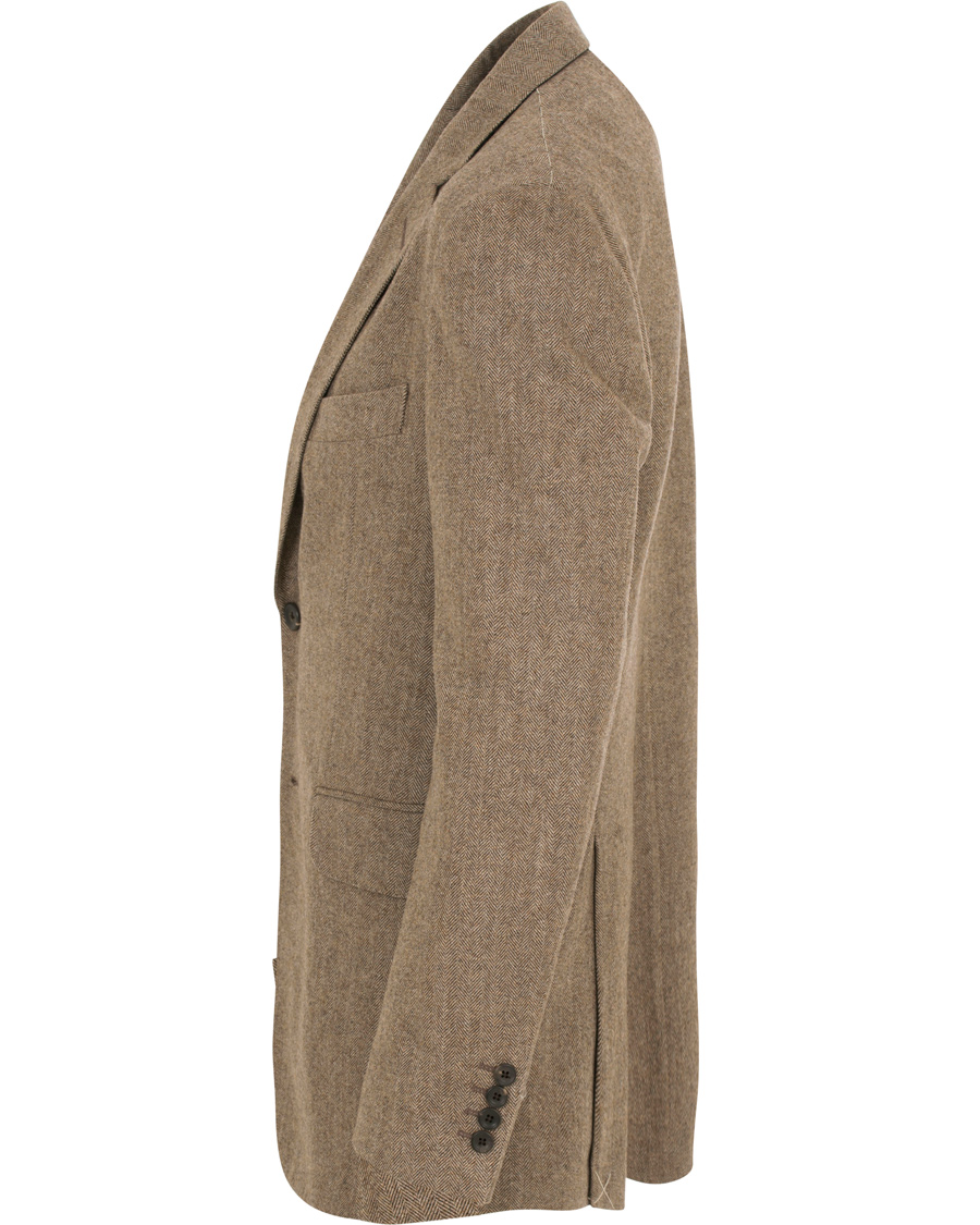Herr | Kavajer | Dunhill | Notch Lapel Wool Blazer Brown