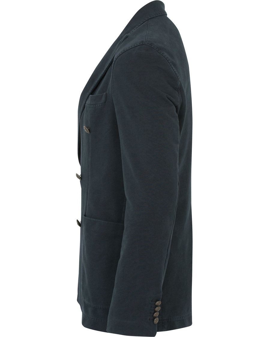 Herr | Kavajer | Circolo 1901 | Jersey Patch Pocket Double Breasted Blazer Navy