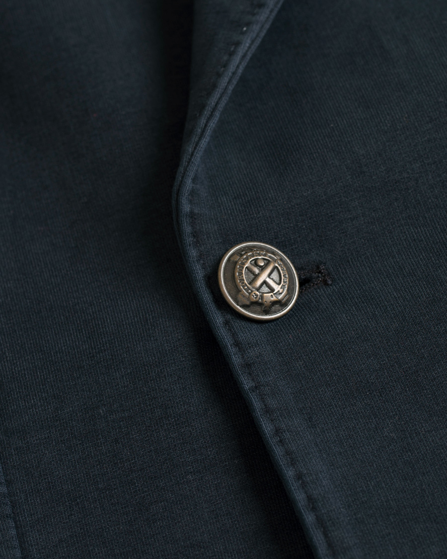 Herr | Kavajer | Circolo 1901 | Jersey Patch Pocket Double Breasted Blazer Navy