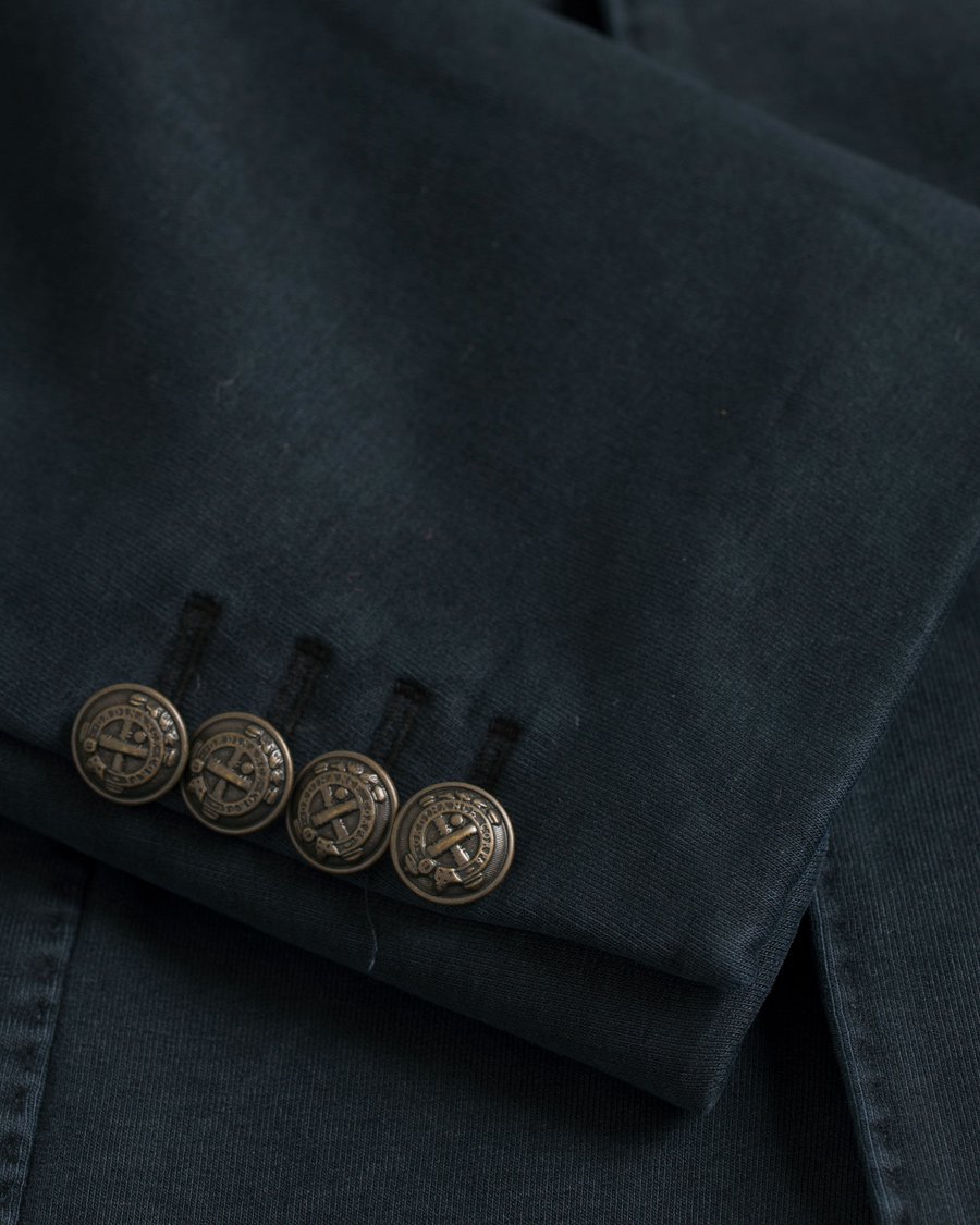 Herr | Kavajer | Circolo 1901 | Jersey Patch Pocket Double Breasted Blazer Navy
