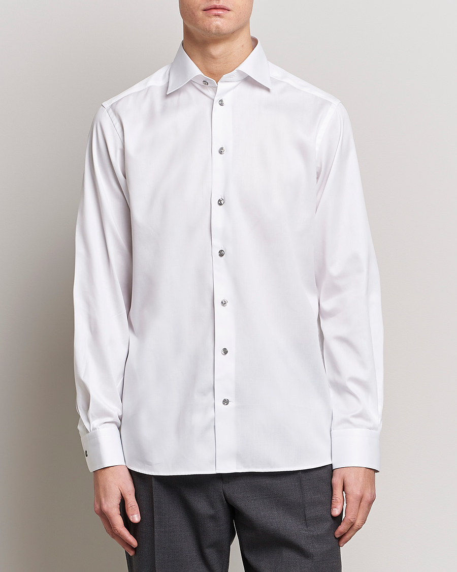 Herr | Festive | Eton | Contemporary Fit Signature Twill Shirt White