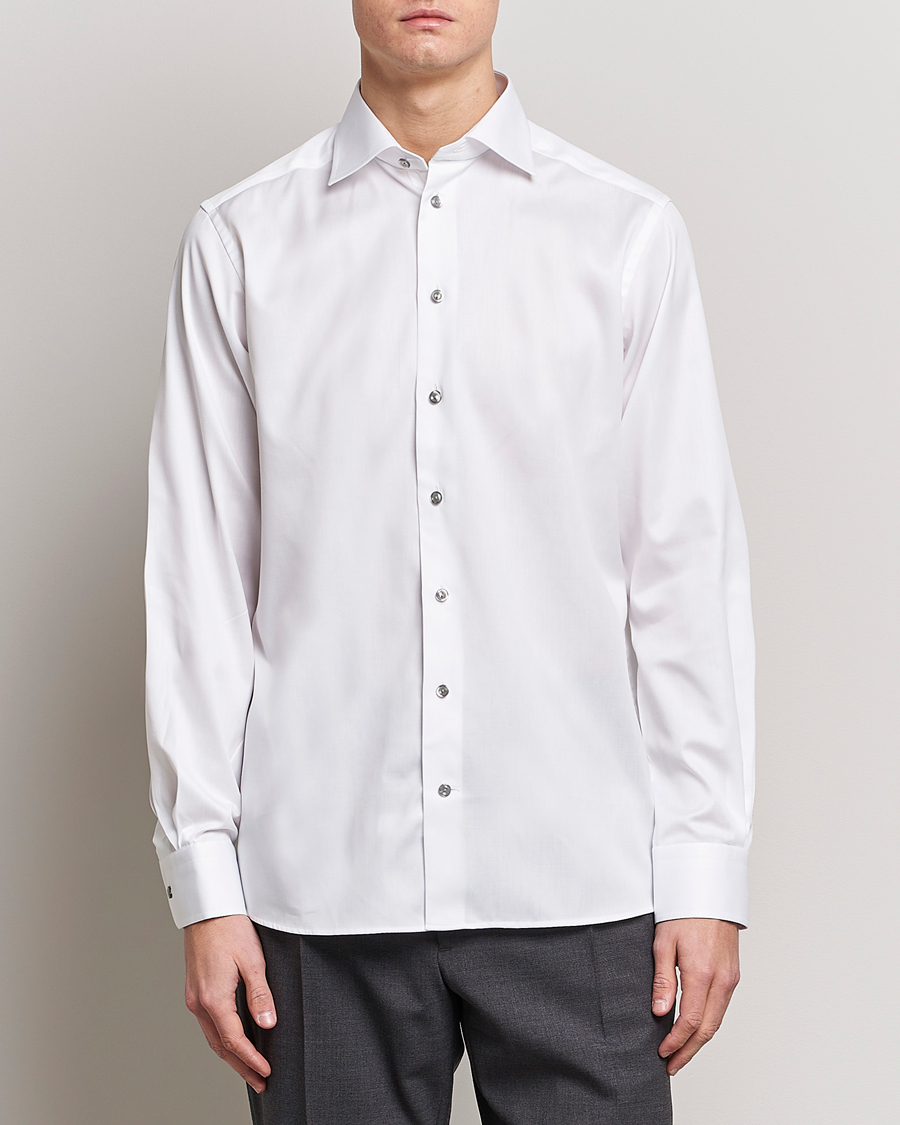 Herr | Business & Beyond | Eton | Contemporary Fit Signature Twill Shirt White