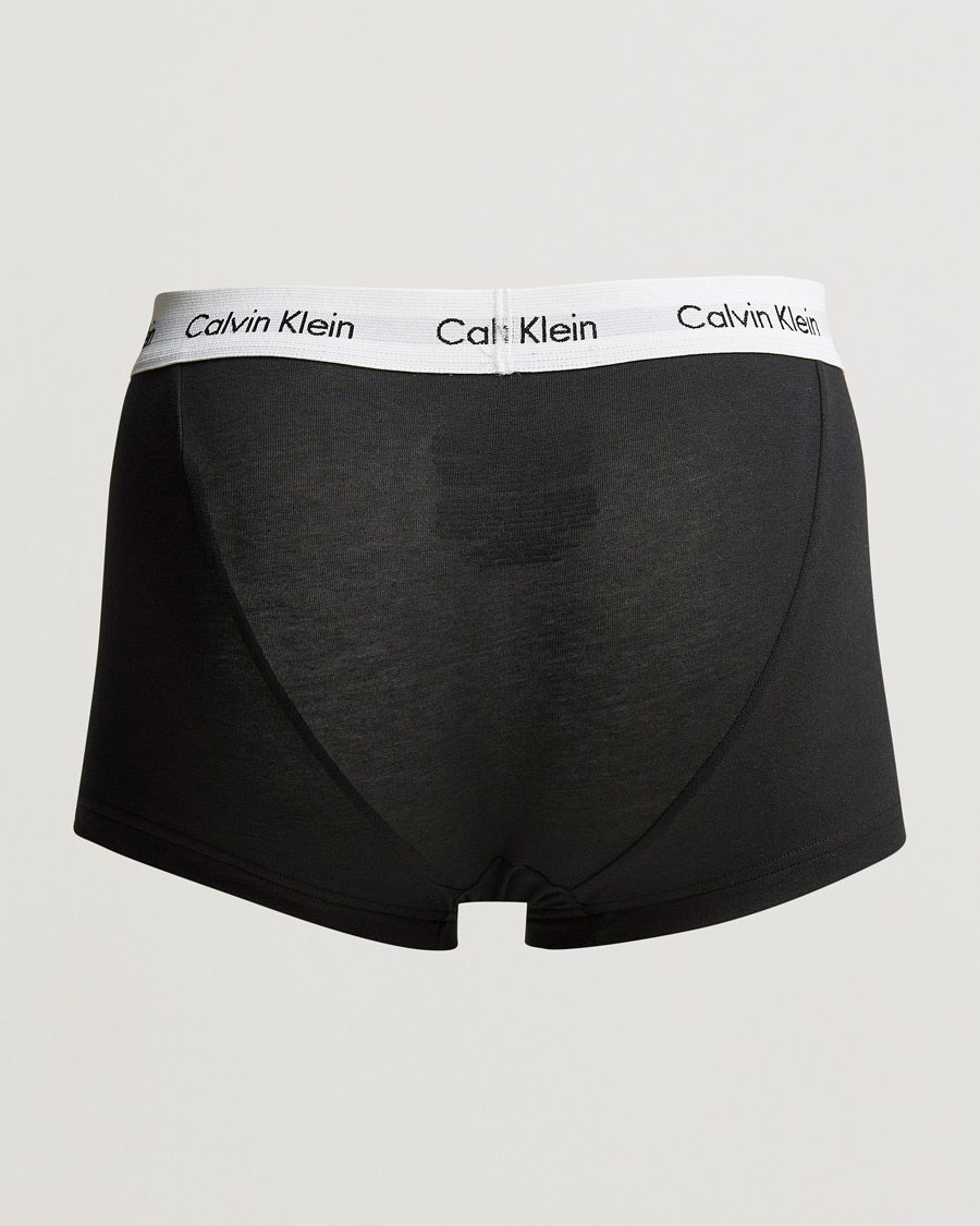 Herr | Underkläder | Calvin Klein | Cotton Stretch Low Rise Trunk 3-Pack Black/White/Grey