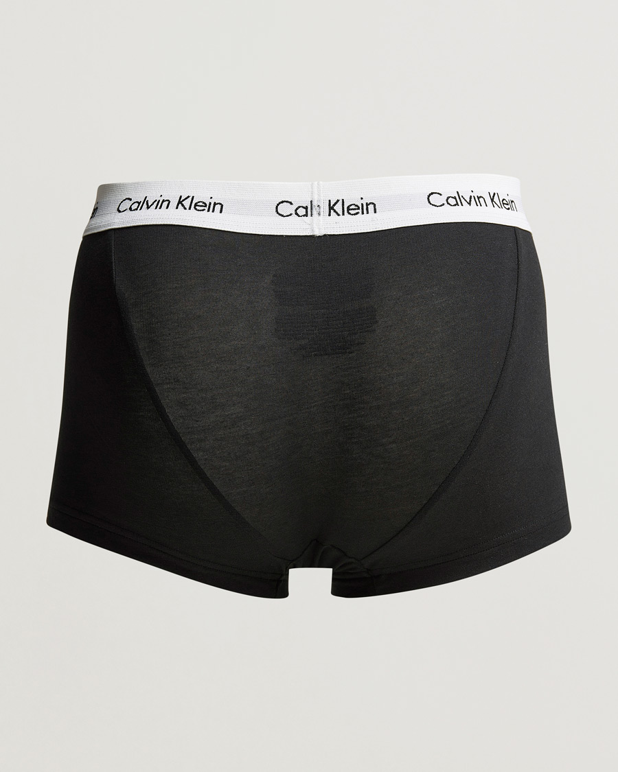 Herr | Trunks | Calvin Klein | Cotton Stretch Low Rise Trunk 3-Pack Black/White/Grey