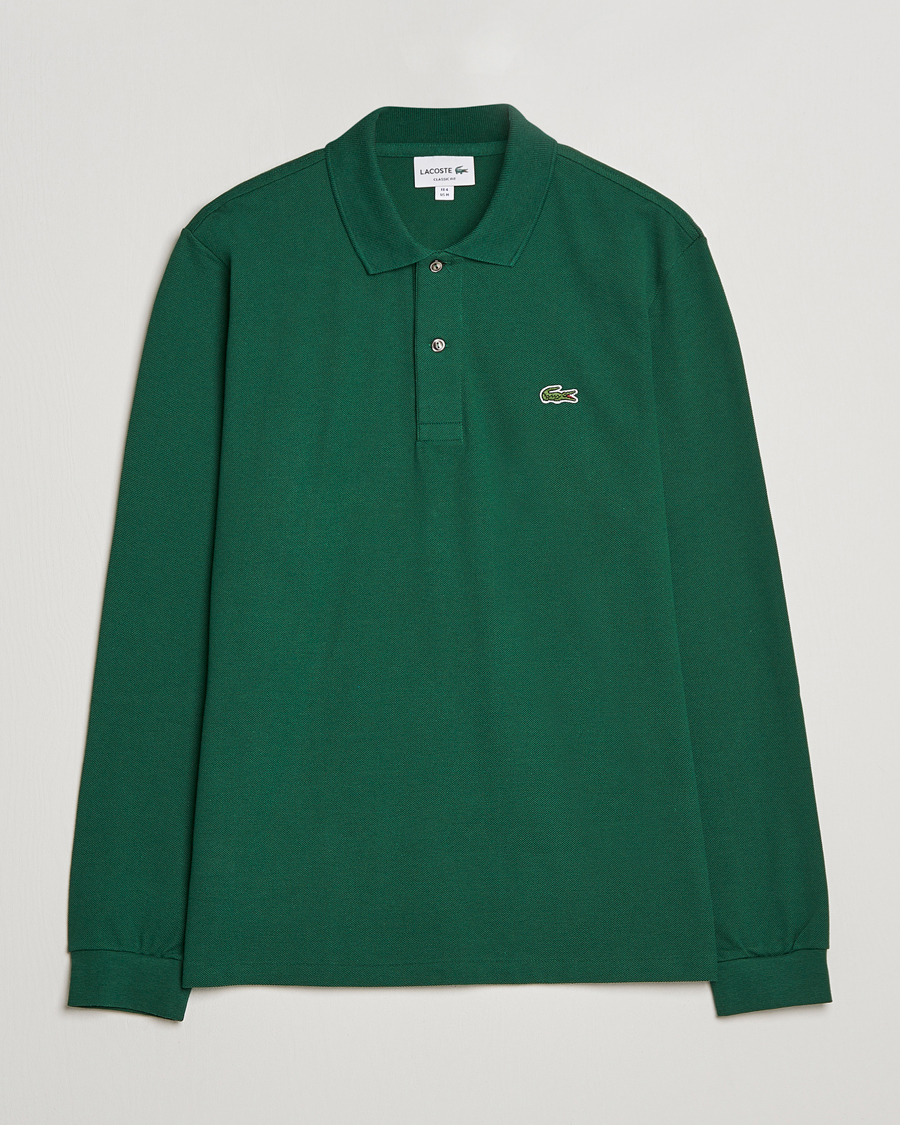 Herr | Pikéer | Lacoste | Original Long Sleeve Polo Piké Green
