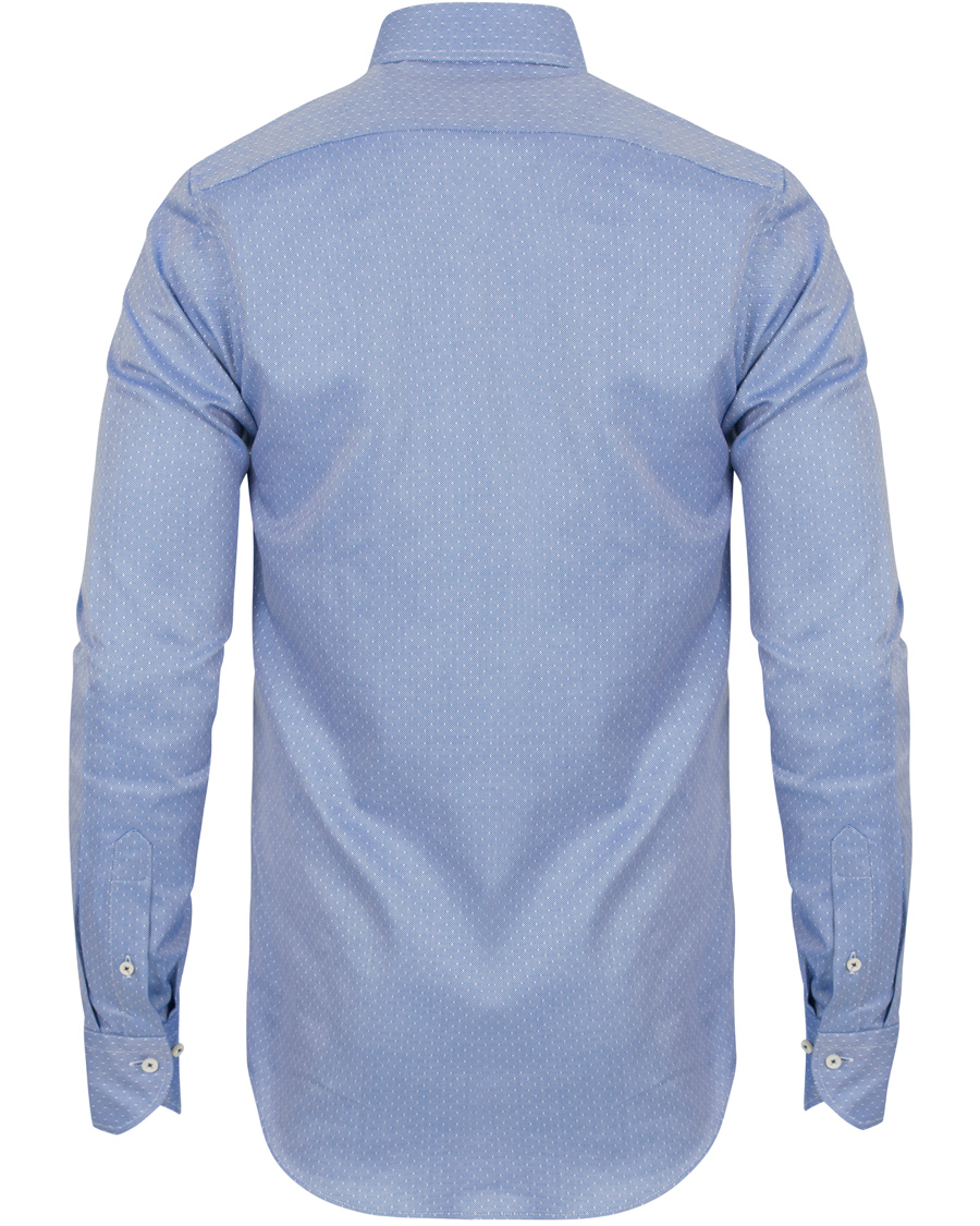 Herr | Skjortor | Stenströms | Slimline Woven Structured Shirt Blue