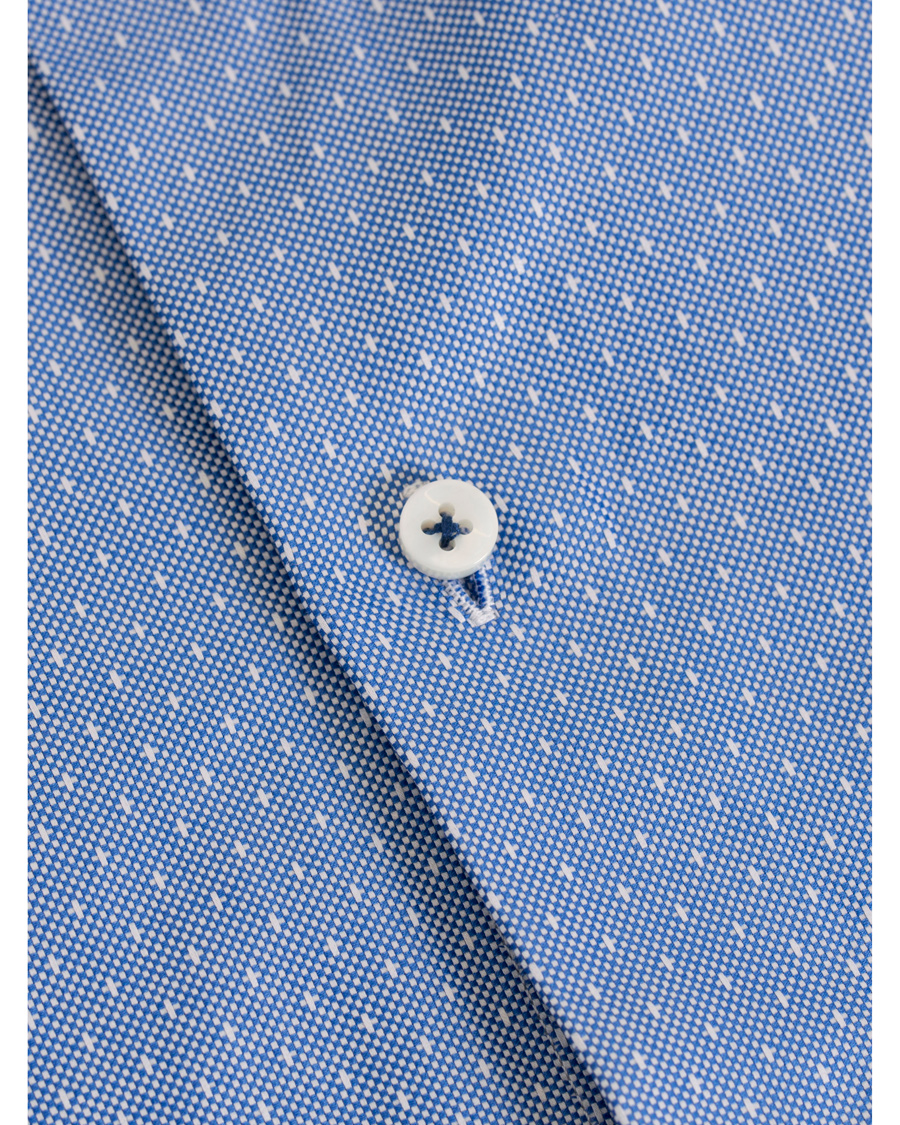 Herr | Skjortor | Stenströms | Slimline Woven Structured Shirt Blue