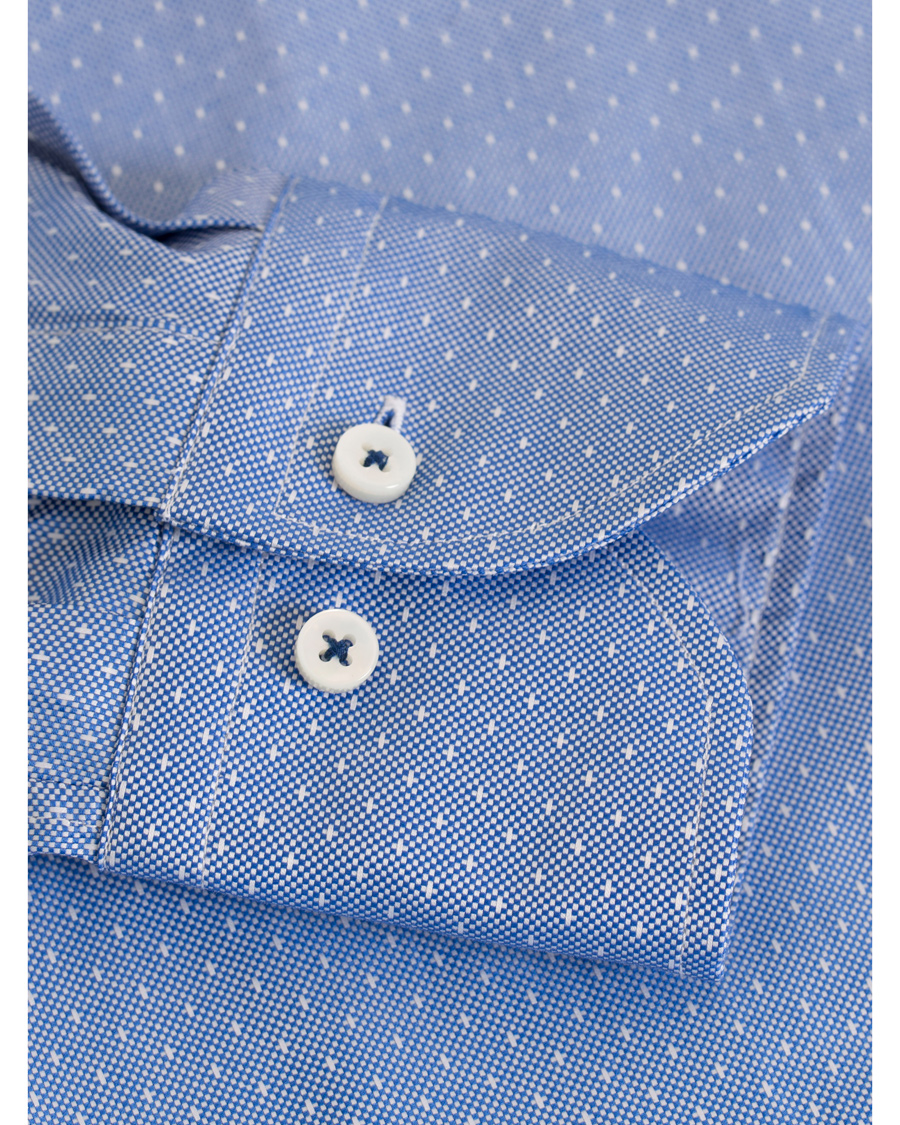 Herr | Skjortor | Stenströms | Slimline Woven Structured Shirt Blue