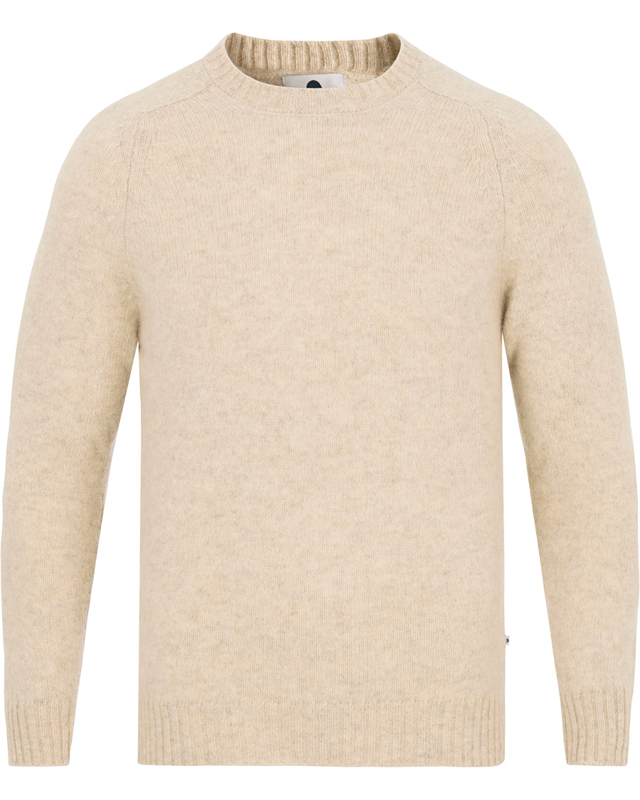 Herr | Tröjor | NN07 | Nathan Lambswool Crew Neck Pale Grey