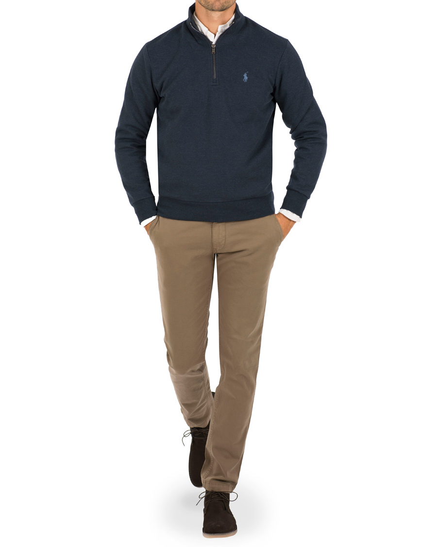 Herr | Tröjor | Polo Ralph Lauren | Half Zip Sweater Winter Navy Heather