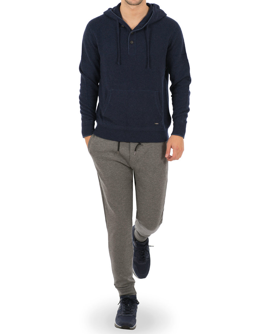 Herr | Tröjor | Polo Ralph Lauren | Half Button Hoodie Navy