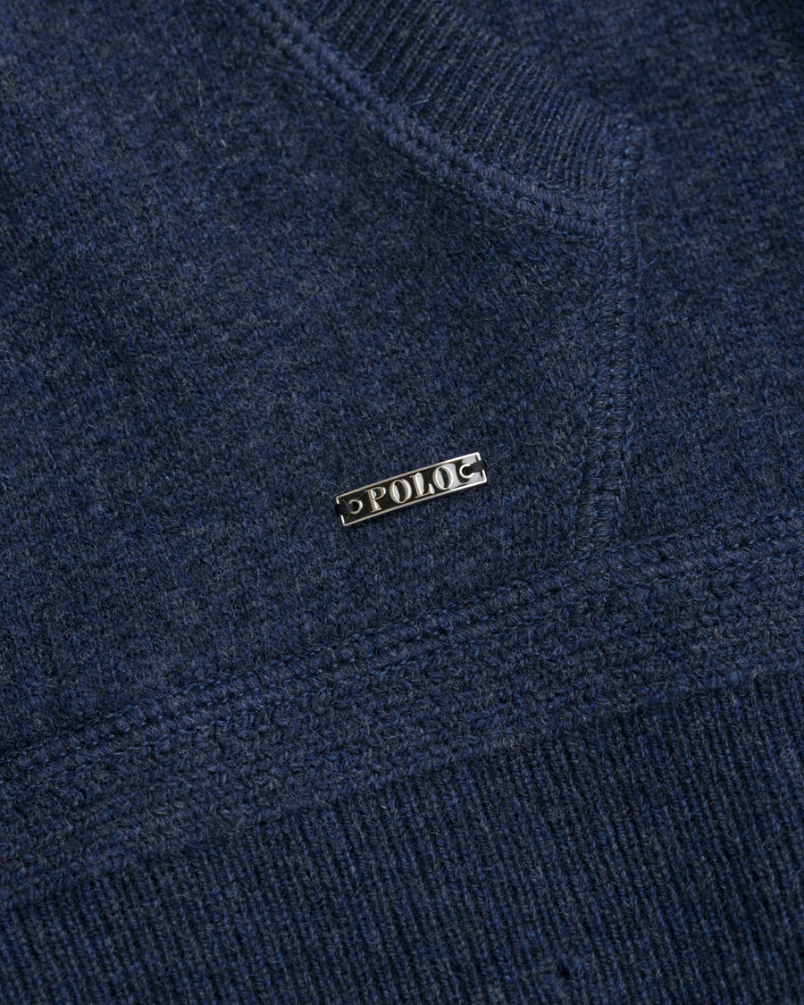 Herr | Tröjor | Polo Ralph Lauren | Half Button Hoodie Navy