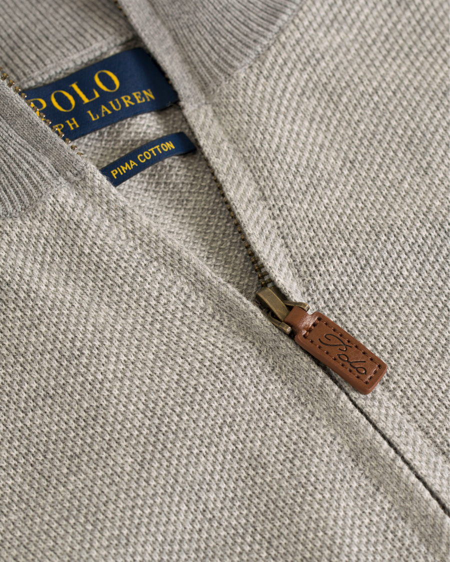 Herr | Tröjor | Polo Ralph Lauren | Texture Half Zip Grey