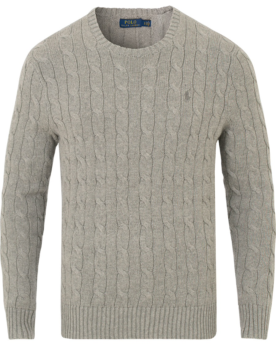 Herr | Tröjor | Polo Ralph Lauren | Cotton Cable Crew Neck Andover Heather