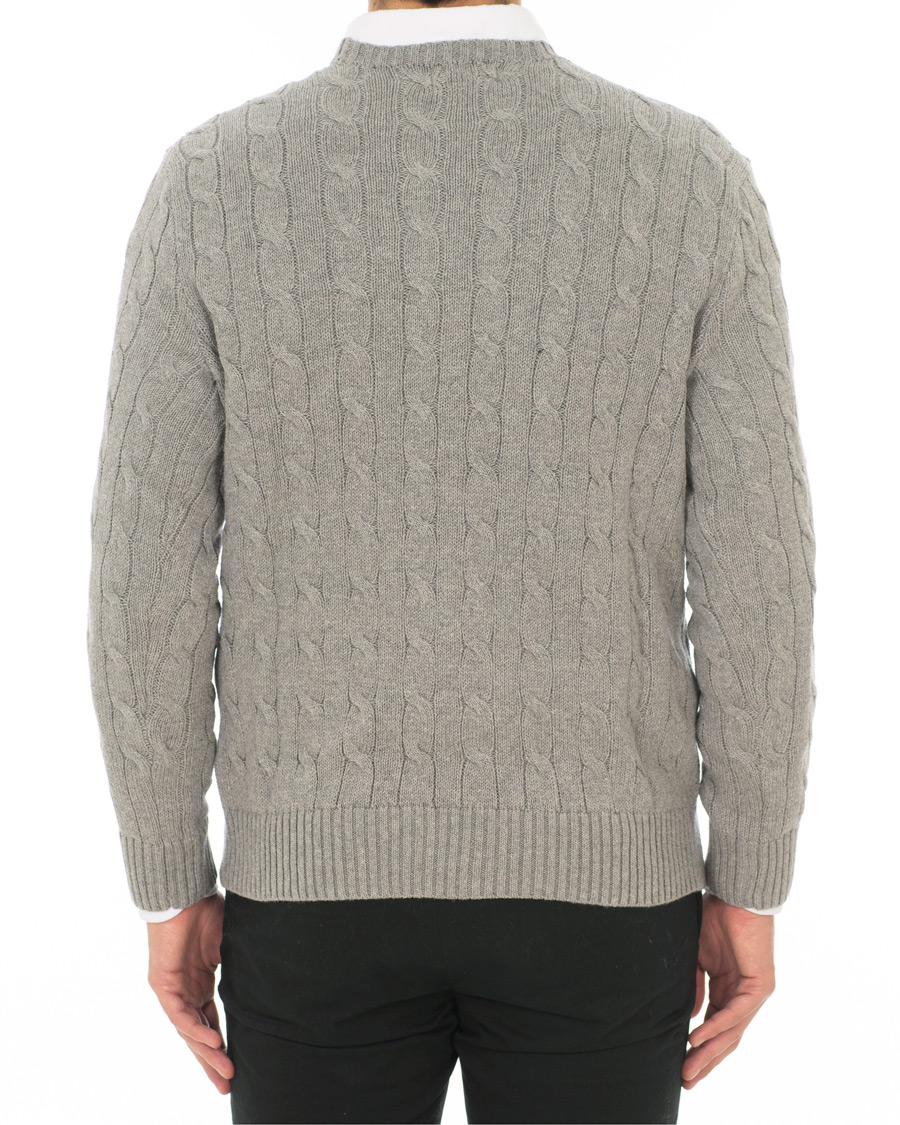 Herr | Tröjor | Polo Ralph Lauren | Cotton Cable Crew Neck Andover Heather