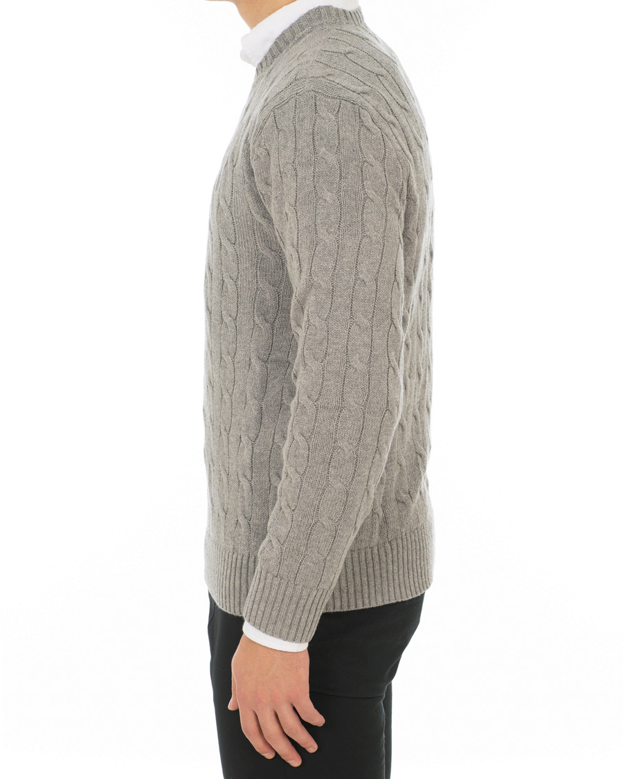 Herr | Tröjor | Polo Ralph Lauren | Cotton Cable Crew Neck Andover Heather