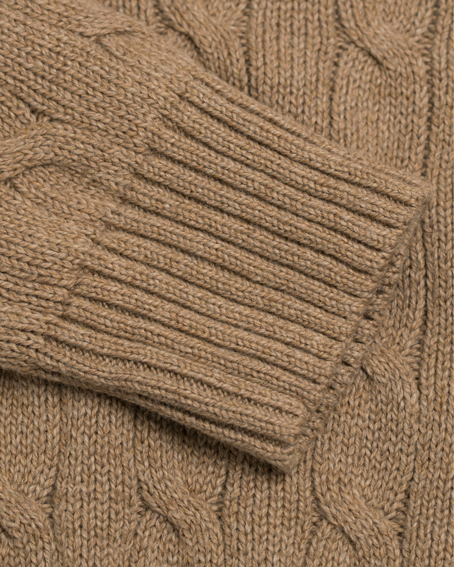 Herr | Tröjor | Polo Ralph Lauren | Cotton Cable Crew Neck Fall Sand Heather
