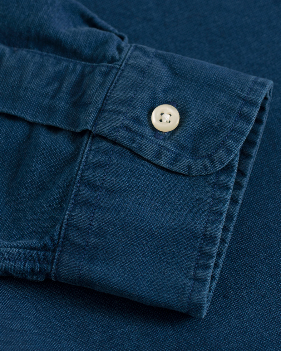 Herr | Skjortor | Polo Ralph Lauren | Slim Fit Garment Dyed Oxford Shirt Indigo