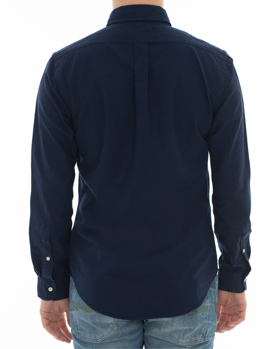 Herr | Skjortor | Polo Ralph Lauren | Slim Fit Garment Dyed Oxford Shirt Windsor Navy