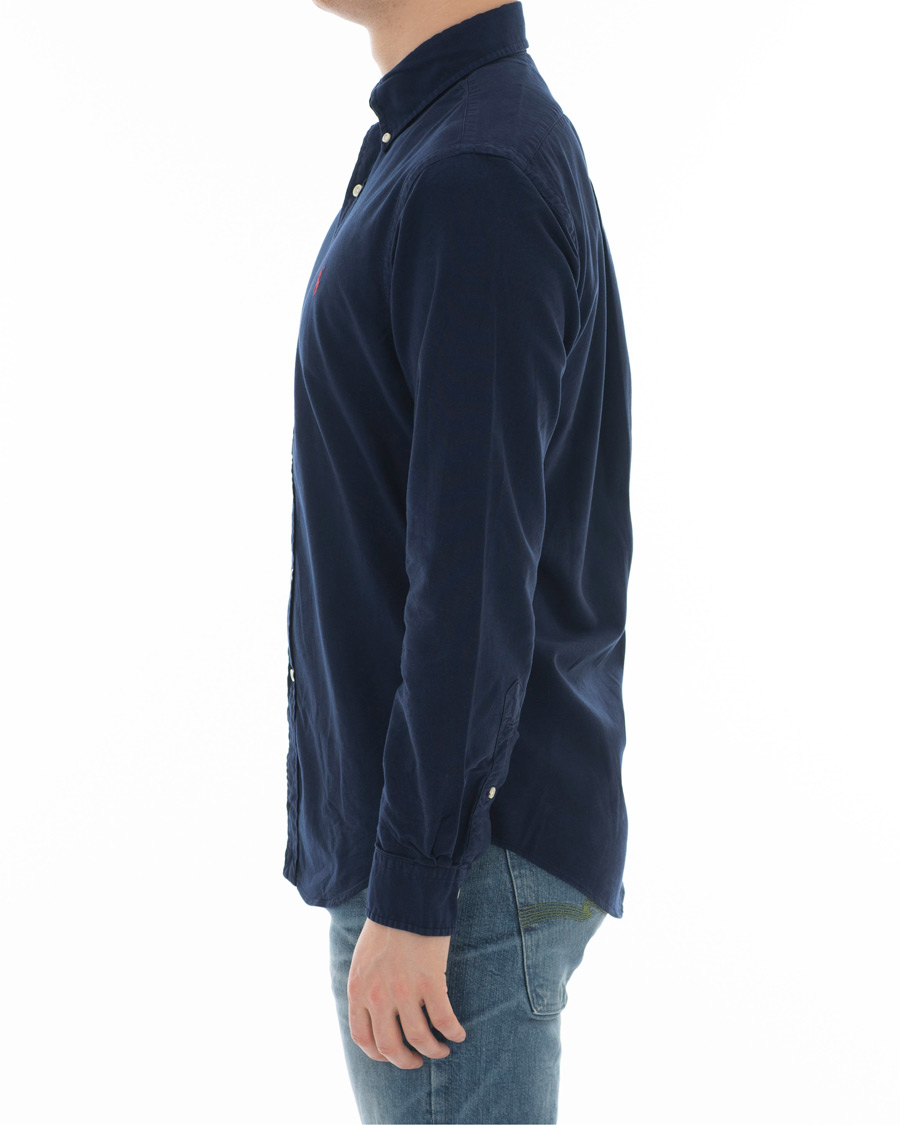 Herr | Skjortor | Polo Ralph Lauren | Slim Fit Garment Dyed Oxford Shirt Windsor Navy