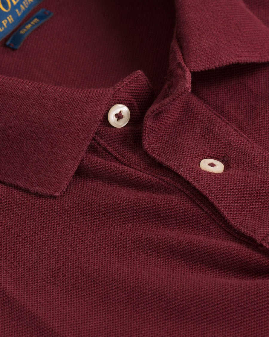 Herr | Pikéer | Polo Ralph Lauren | Slim Fit Pima Cotton Polo Fall Burgundy