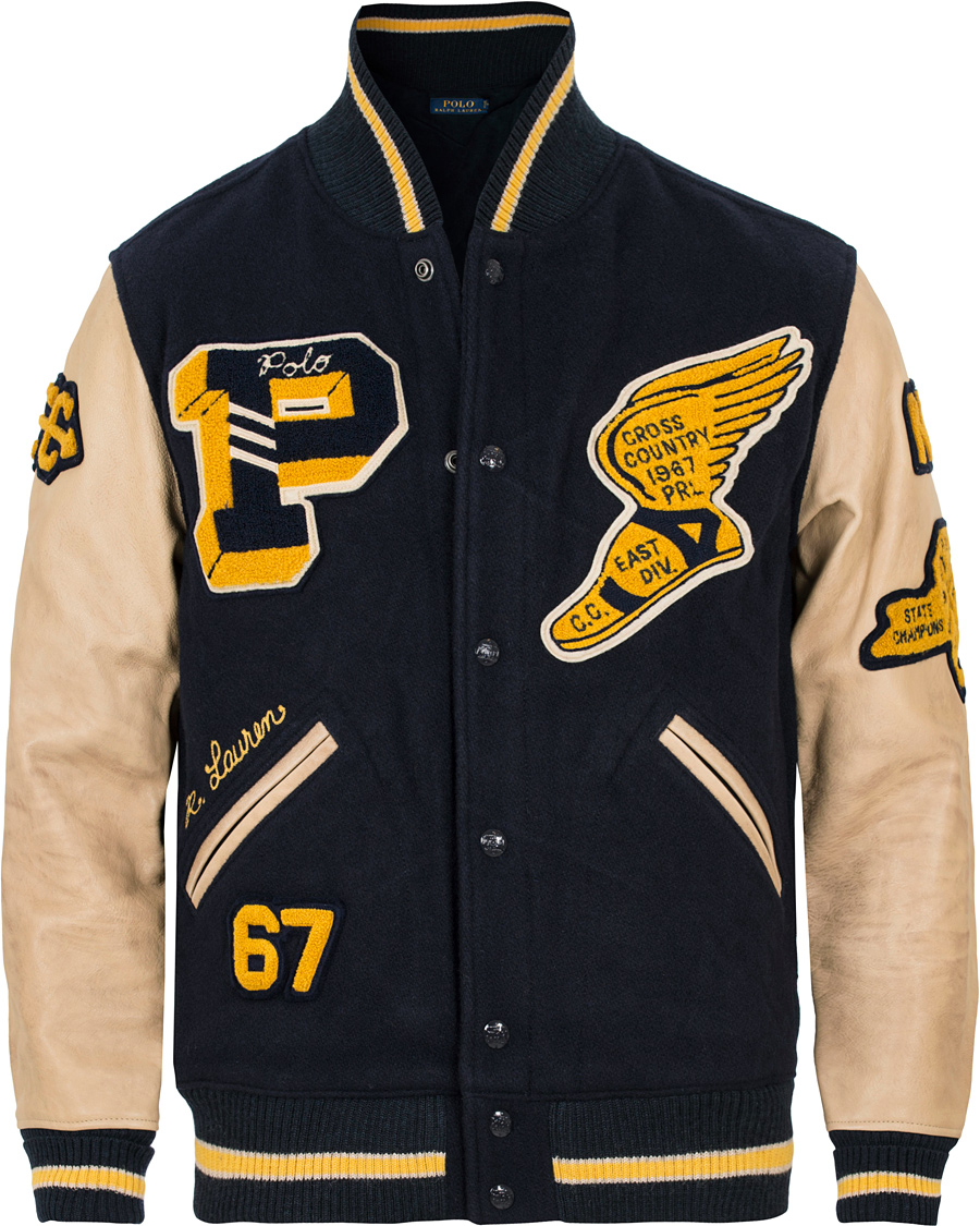 Herr | Jackor | Polo Ralph Lauren | Varsity Wool Jacket Collection Navy