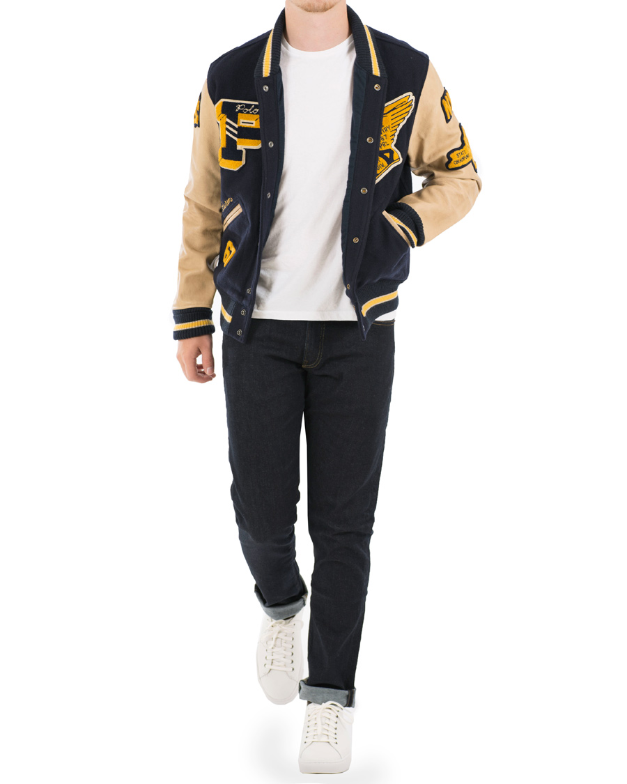 Herr | Jackor | Polo Ralph Lauren | Varsity Wool Jacket Collection Navy
