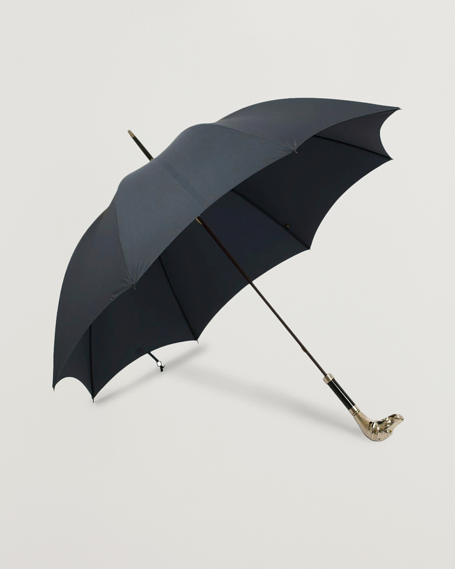 Herr | Paraplyer | Fox Umbrellas | Silver Dog Umbrella Navy