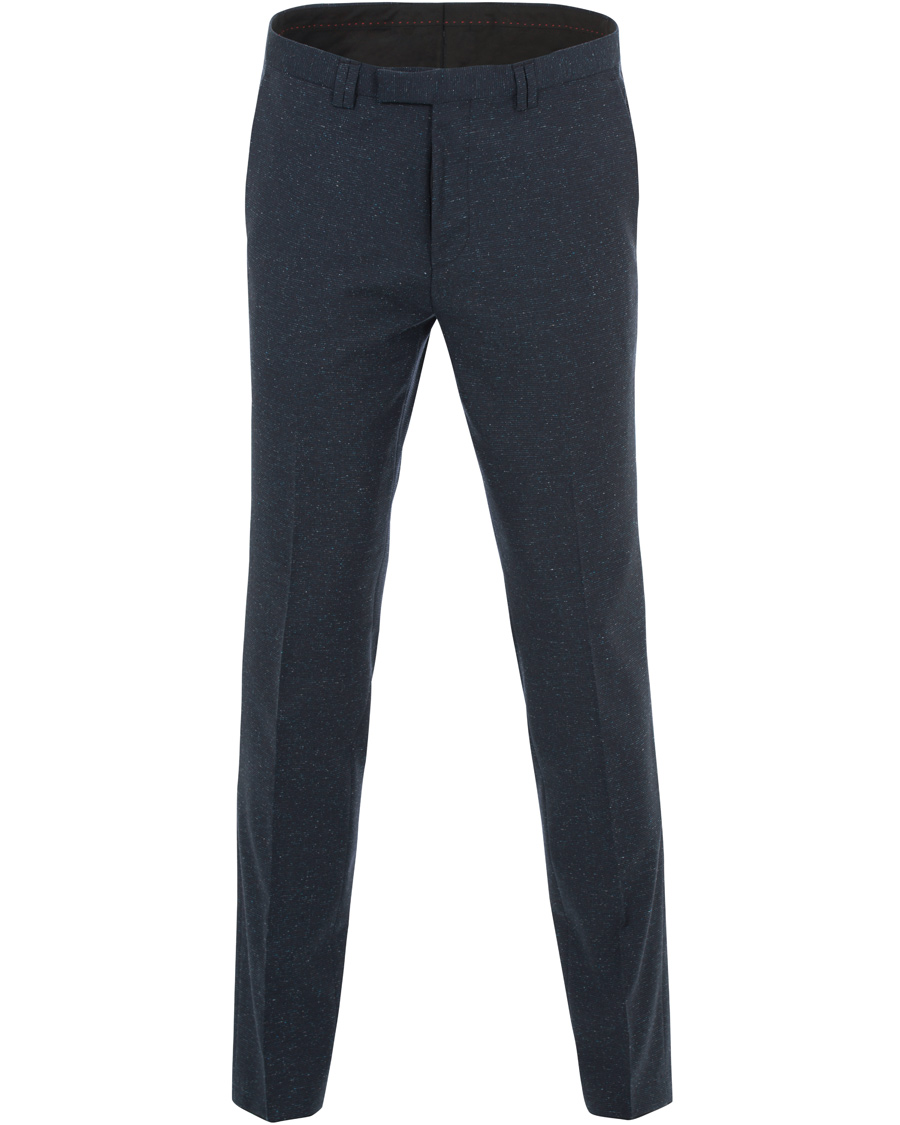 Herr | Kostymer | HUGO | Arti Hesten Wool/Silk Donegal Suit Navy