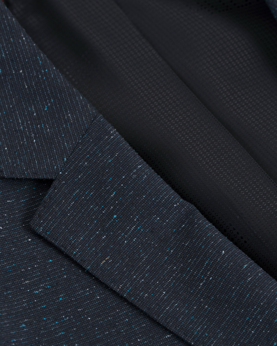 Herr | Kostymer | HUGO | Arti Hesten Wool/Silk Donegal Suit Navy