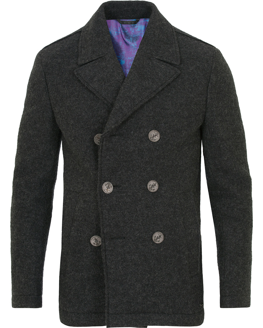 Herr | Jackor | BOSS ORANGE | BOSS Casual Branco Wool Peacoat Dark Grey