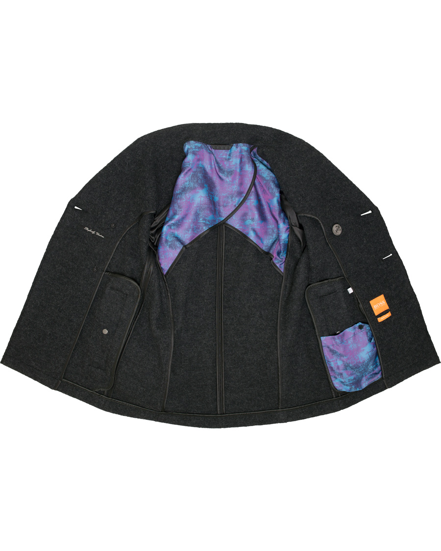 Herr | Jackor | BOSS ORANGE | BOSS Casual Branco Wool Peacoat Dark Grey