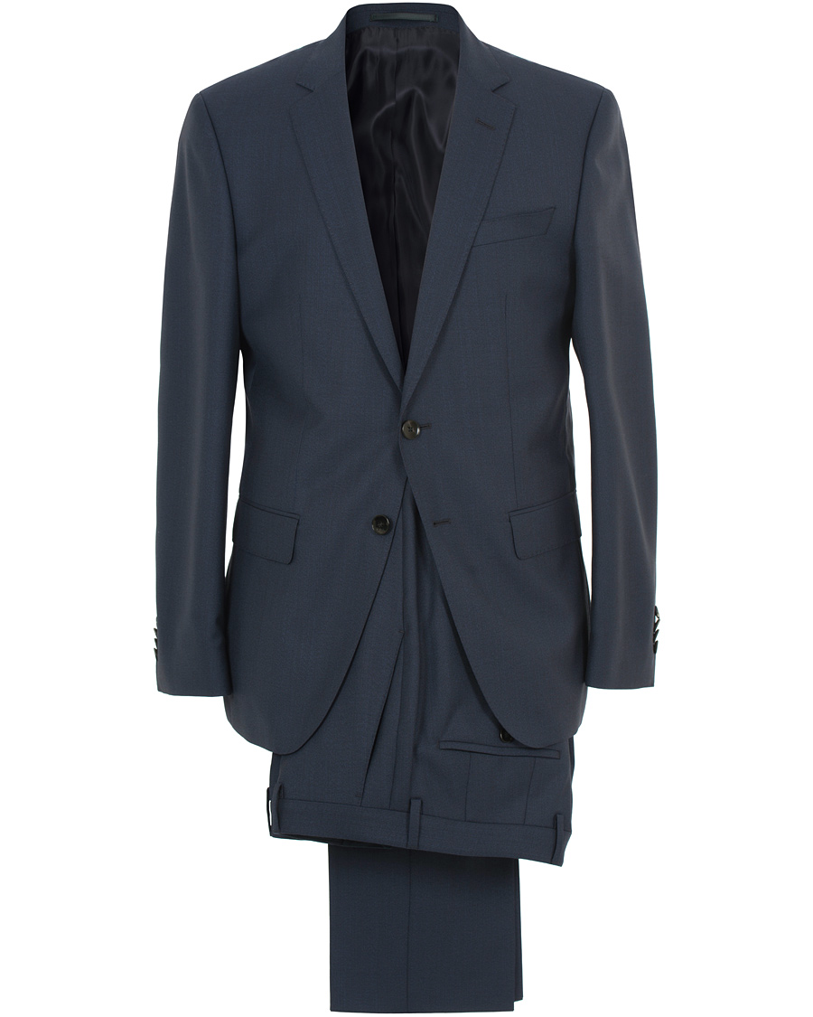 Herr | Kostymer | BOSS BLACK | BOSS Huge/Genius Wool Suit Blue