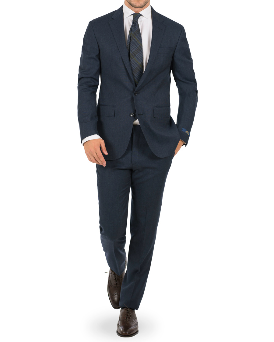 Herr | Kostymer | BOSS BLACK | BOSS Huge/Genius Wool Suit Blue