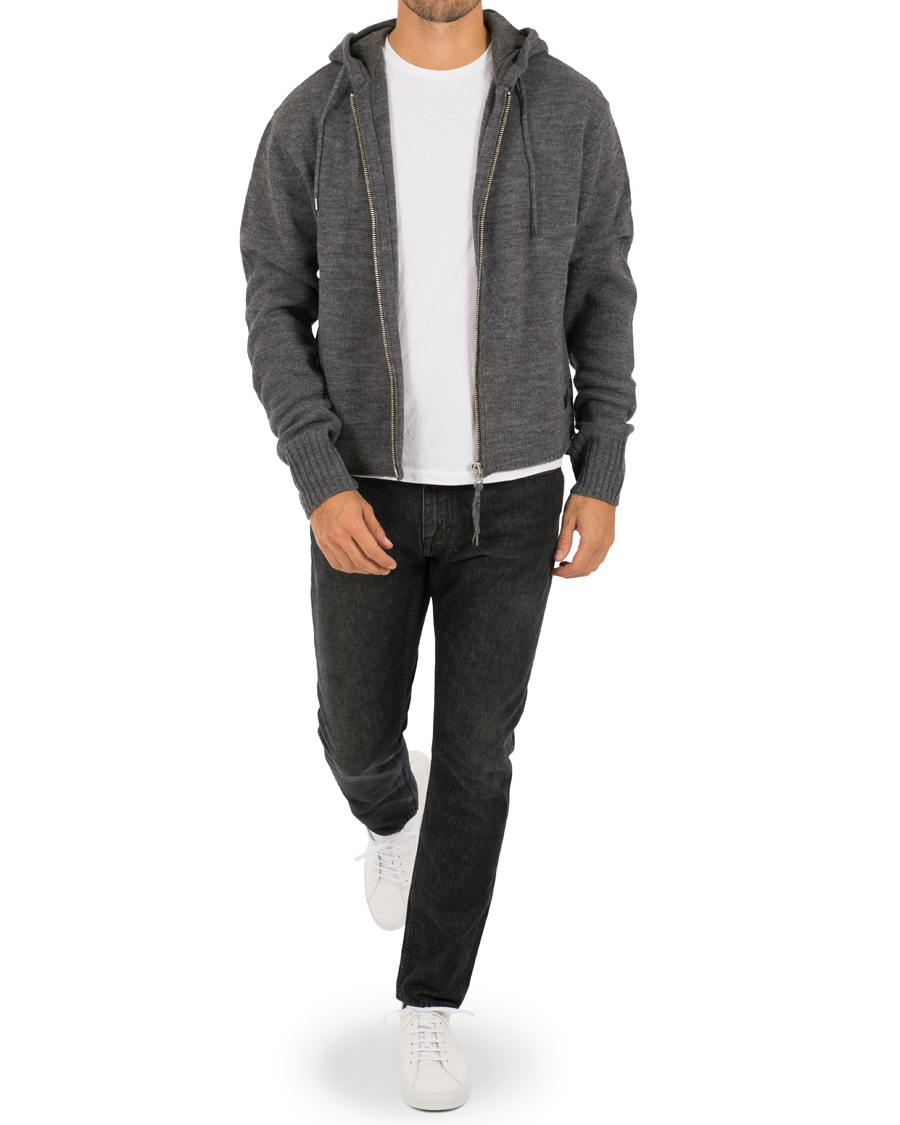 Herr | Tröjor | Tiger of Sweden Jeans | Syl Plain Full Zip Hoodie Grey