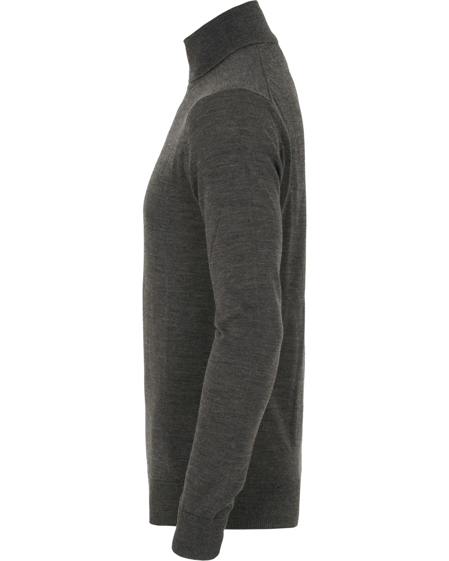 Herr | Tröjor | Tiger of Sweden | Visavi Extra Fine Merino Polo Dark Grey