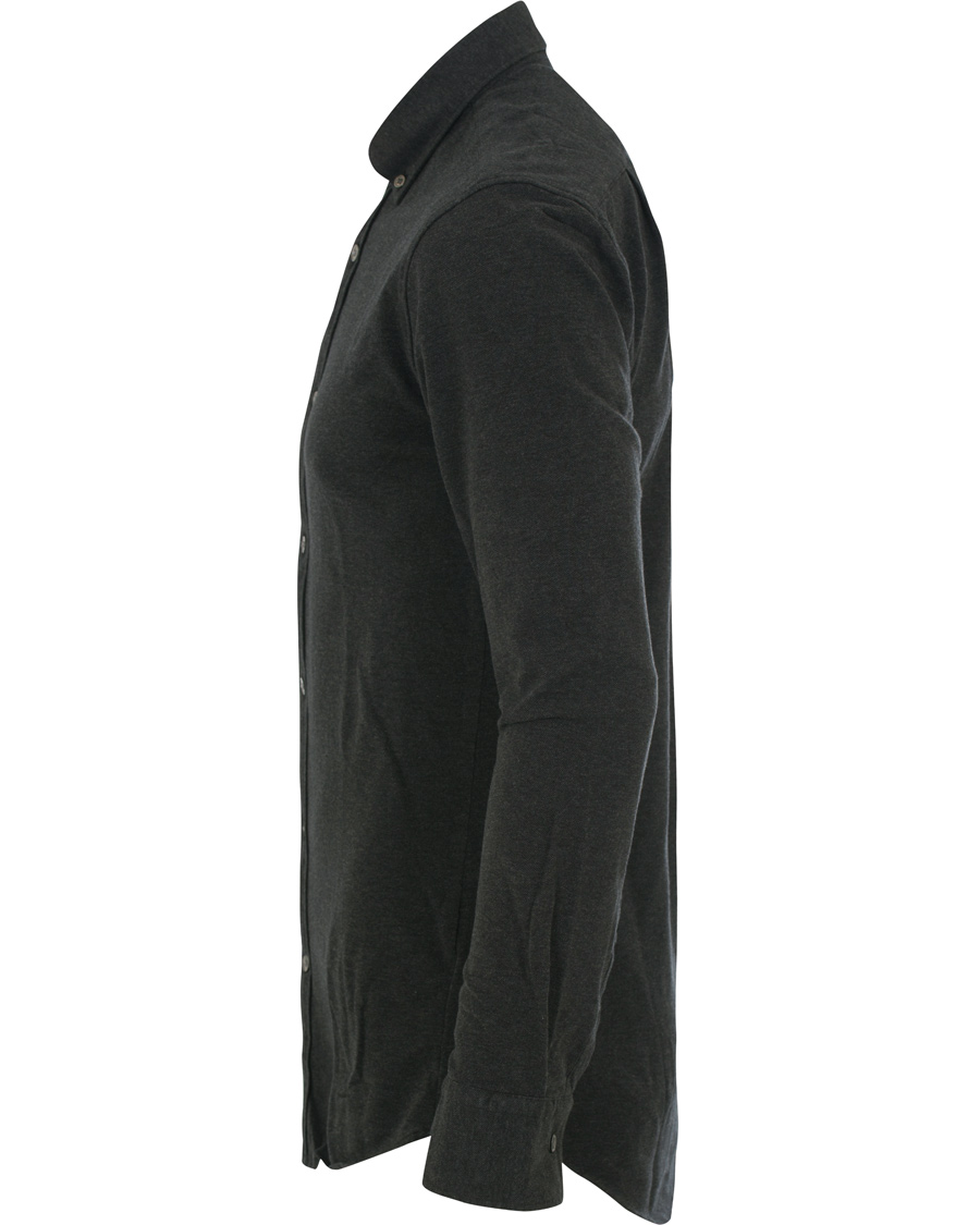 Herr | Skjortor | Tiger of Sweden | Donald Pique Shirt Charcoal