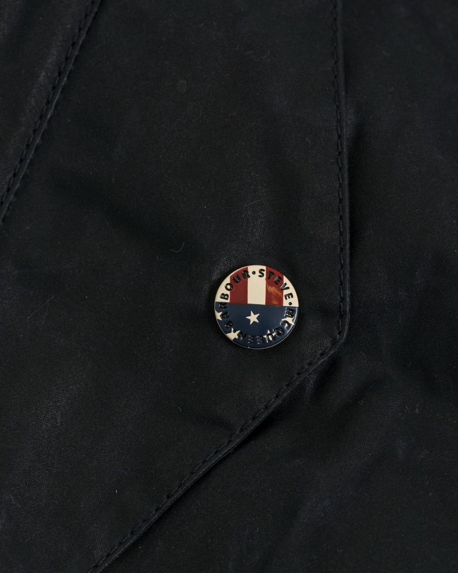 Herr | Jackor | Barbour International | Shell Wax Parka Navy