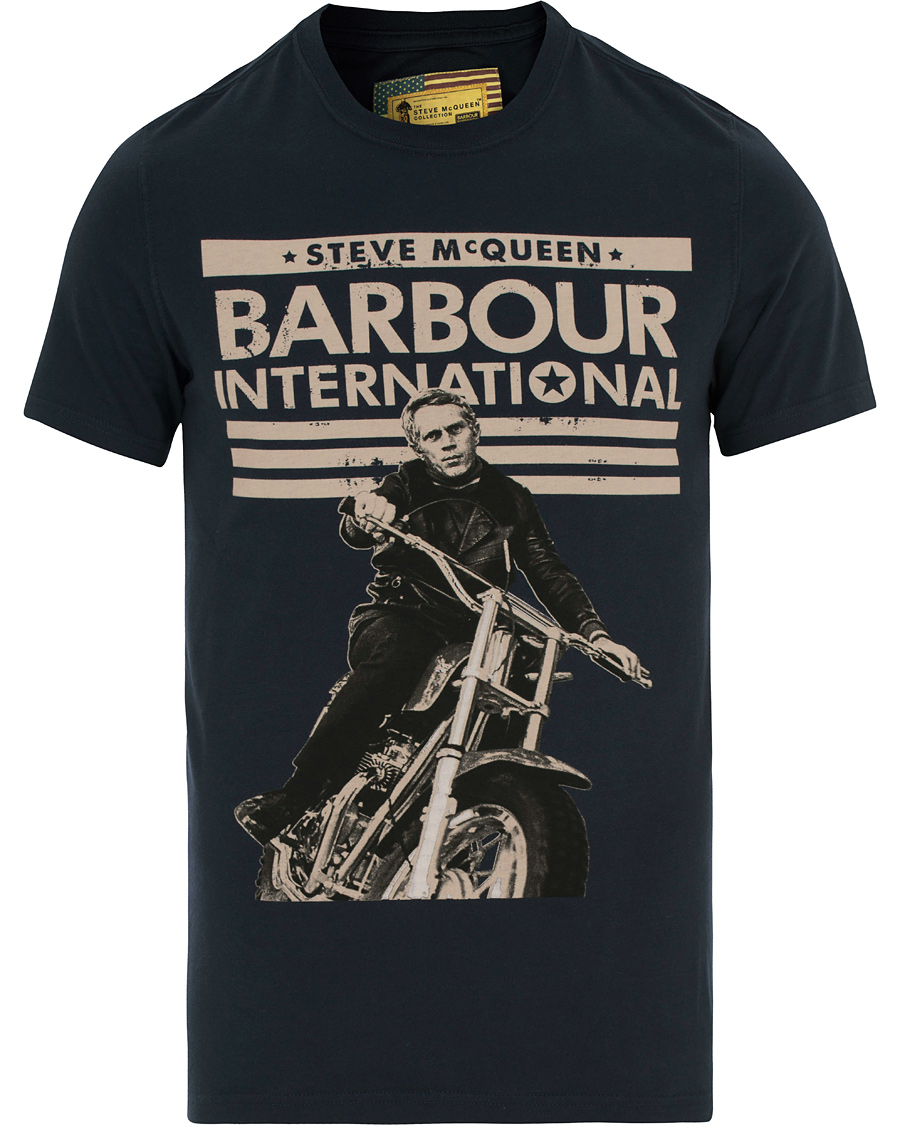 Herr | T-Shirts | Barbour International | Union Ride Tee Navy