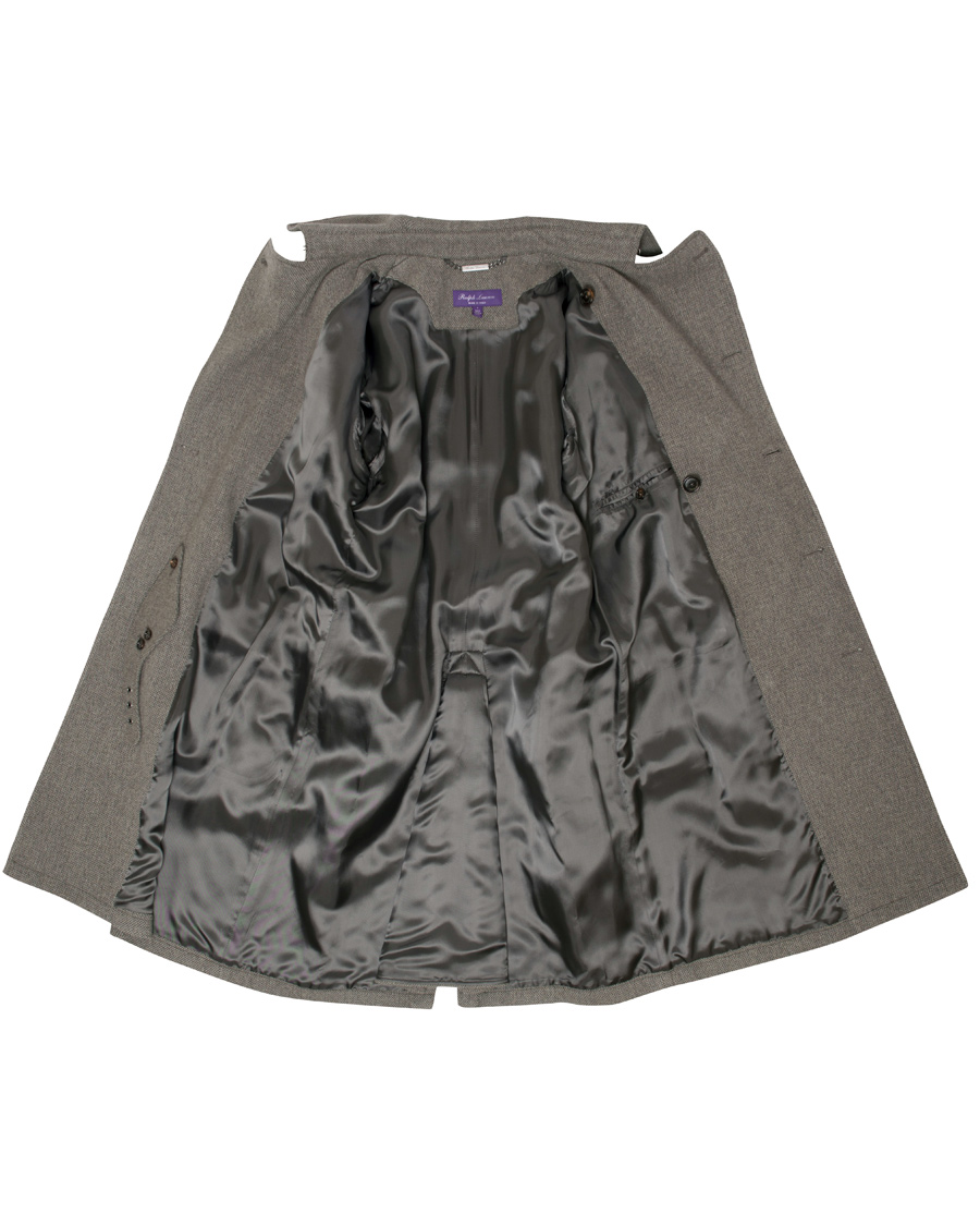 Herr | Jackor | Ralph Lauren Purple Label | Ingleton Trenchcoat Light Grey Melange