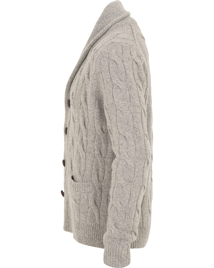 Herr | Tröjor | Morris Heritage | Cable Cardigan Grey